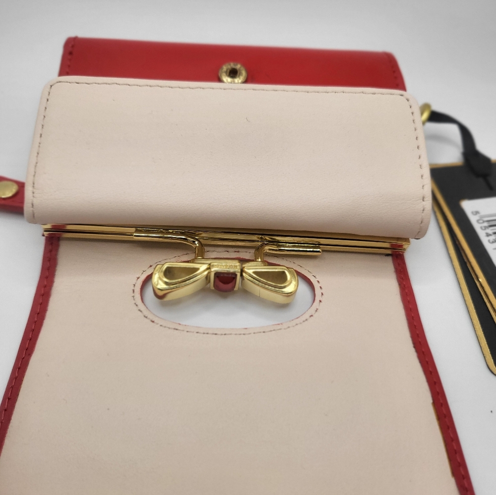 Ted Baker Elegant Red Bow Clutch Wallet Purse - Picture 5 of 12